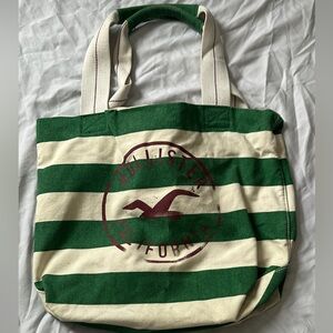 Hollister stripped tote bag